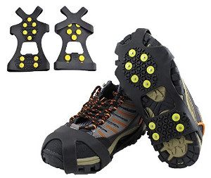 Slip-on ice cleats for safer winter walking